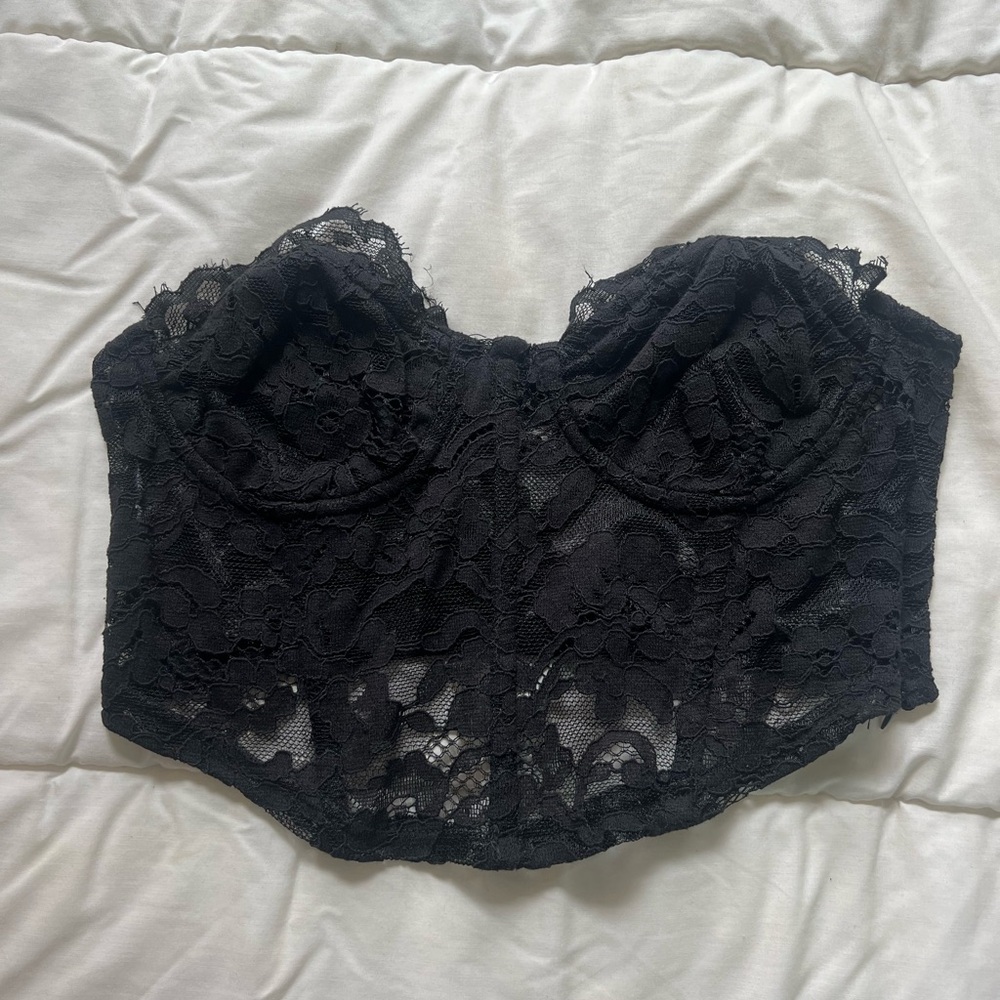 PacSun Strapless Lace Corset